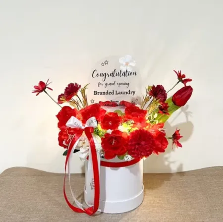 Bloom Box Akrilik Ucapan Grand Opening Muna